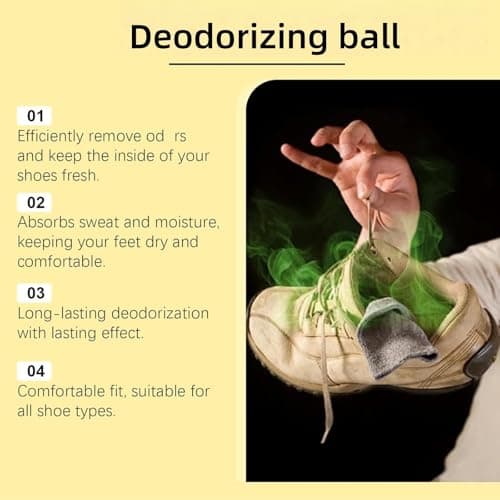 6PCS Shoe Deodorizer Balls,Shoe Air Freshener & O/dor Eliminator,Spherical Design for Smelly Shoes,Foot Odo/ur Remover,Ball Deodorant for Men/Women,Long-Lasting Shoe Freshener Balls(Lavender) — view 3
