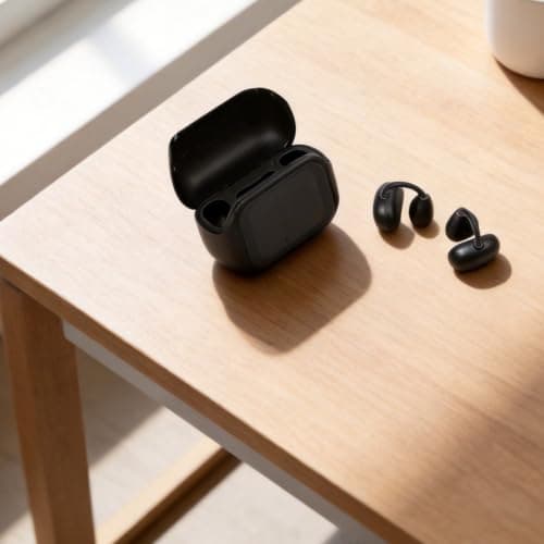 Wireless Earphones with AI Voice Translator for Travel(Black No Translation) — view 2