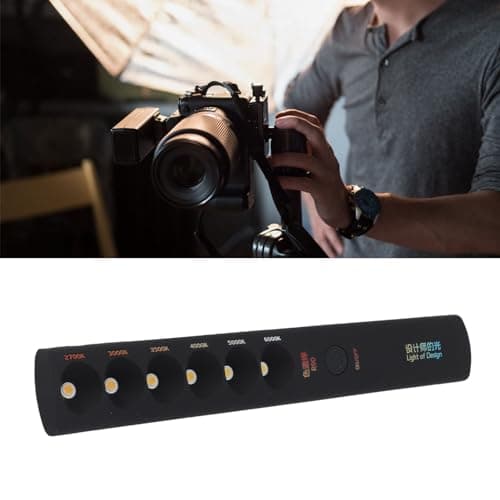 Portable Color Temperature Lamp Stick, Professional Rechargeable 2700K‑6000K 6 Modes Photography Light Wand, 800mAh Battery for Vlog, Live Stream, Photography — view 5