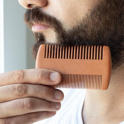 Beard Comb And Brush Set Styling Grooming Shaving Care — view 4