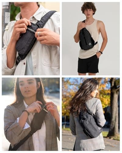 Waterfly Sling Backpack with Phone Pocket, Crossbody Bag for Men Women — view 3