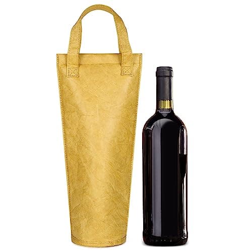 Kato Tirrinia Wine Cooler Picnic Bag, Single Bottle Wine Carrier Insulated, Padded Thermal Wine Tote Bag for Beach