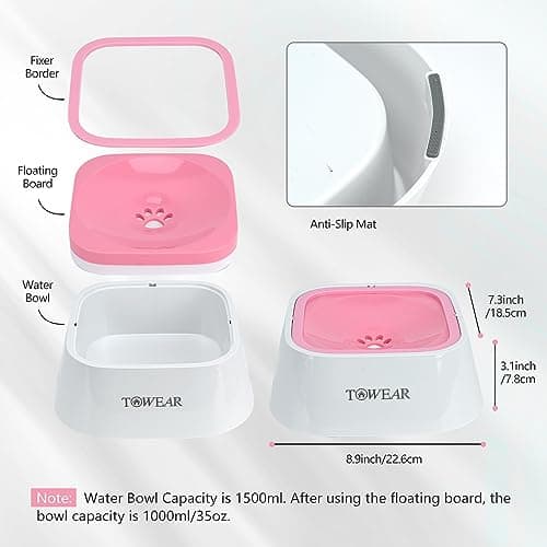 No Spill Travel Dog Water Bowl with 1.5L For Dog Cat Puppy Kitten — view 5