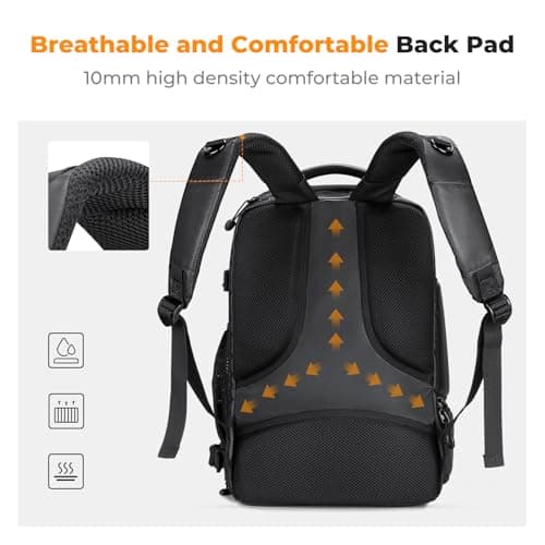 K&F CONCEPT Camera Backpack,25L Camera Bag for Photographers with Raincover — view 4