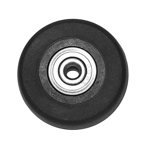 NINGWANG 2 Sets of Luggage Suitcase Replacement Wheels Axles Deluxe Repair Tool OD 50mm, Black — view 6