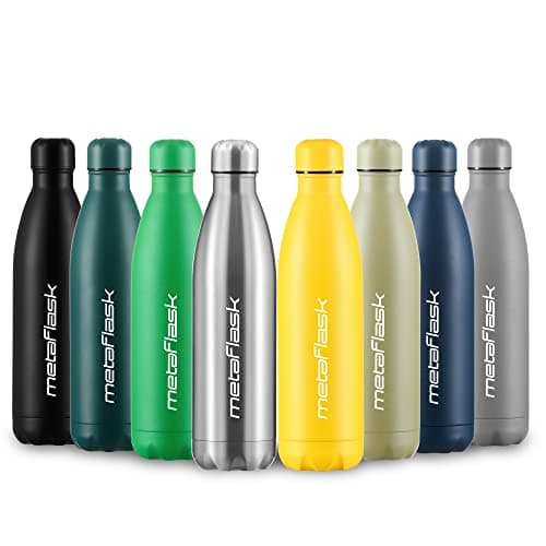 MetaFlask Water Bottle, Insulated Stainless Steel Water Bottle | 12 Hour Hot & 24 Hour Cold | Ideal for Gym, Yoga, Cycling | Leak-Proof (Midnight Navy, 500ml) — view 2