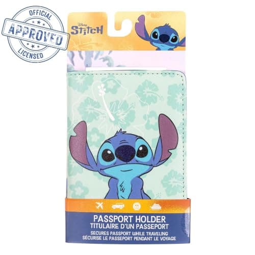 Disney Stitch Kids Travel Accessory Passport with Tropical Hibiscus Flowers for Holiday, Airport, Travel — view 2
