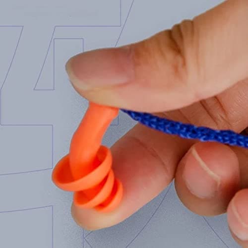 Meiyea 5 Pairs Corded Ear Plugs - Reusable Silicone Earplugs with String for Easy Carry, Noise Cancelling Sleep Earplugs for Hearing Protection and Travel — view 5