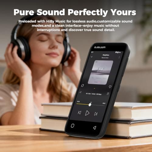 MP3 Player with Bluetooth and WiFi, Spotify Compatible, 32GB Music Player — view 3
