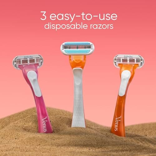Gillette Venus Miami Sunset Smooth Sensitive Disposable Women's Razor With Aloe x3 — view 5