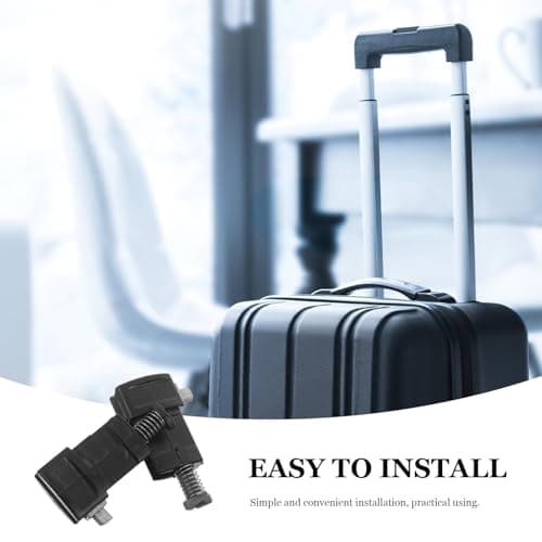 COHEALI 2pcs Telescopic Handle with Locking Clips for Suitcase Adjustable PVC Carry Grip Replacement for Luggage Repair and Travel Use — view 3