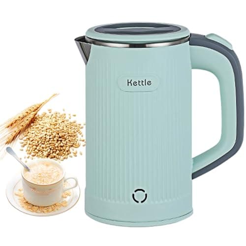 0.8L Electric Kettles Low Wattage Kettle Travel Kettle Electric 600W Fast Boil Mini Small Kettles Portable Energy Efficient Kettles with Auto Shut-Off and Boil-Dry Protection (Green)