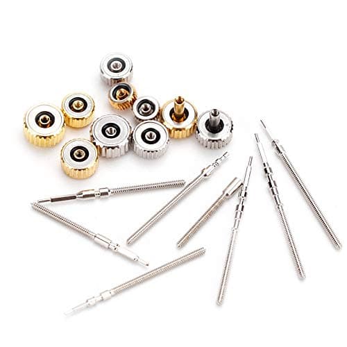 Watch Stem and Crown Set, Stainless Steel Repair Tool with Storage Box — view 5