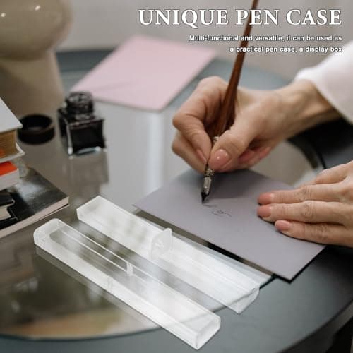 Kichvoe 10pcs Plastic Pen Box with Fixed Ring Design for Pencils — view 5