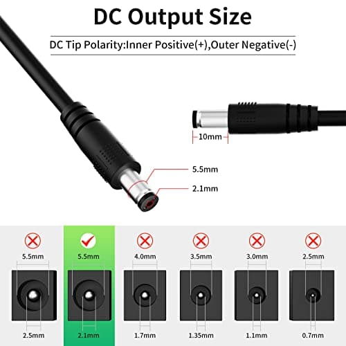 PAUTIX UK Power Supply Adapter 24V 4A 96W, Power Plug AC 100-240V to DC 24V Driver Converter Transformer for LED Strip Light, CCTV Security System, Router — view 4