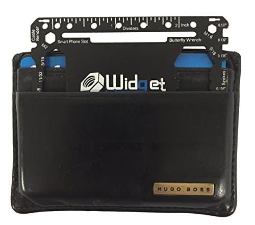 Multi Purpose Survival Pocket Tool - 43 in 1 - Credit Card Wallet Size Multitool (Black) — view 4