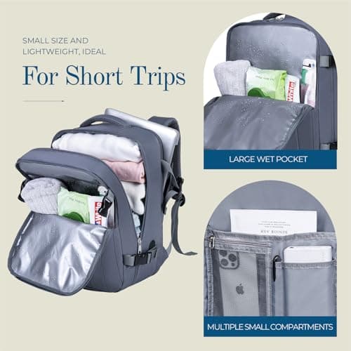 Lossga Ryanair Cabin Bags 40x30x20,Cabin Bag Travel Backpack 40x30x20 — view 4