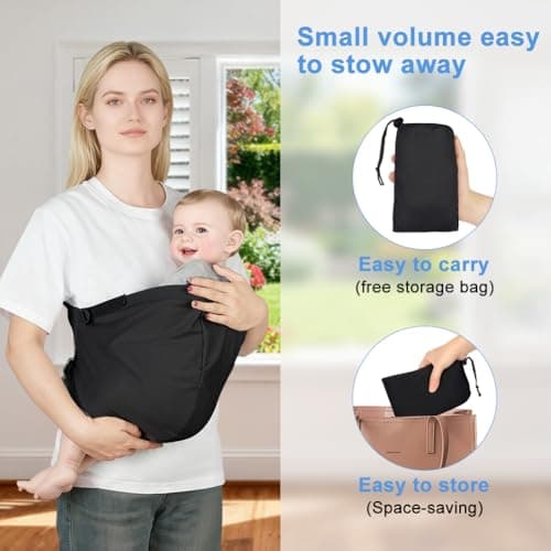 AUYAO Baby Sling Carrier Portable Toddler Sling Thick Shoulder Strap 3D Mesh Wrap Sling Wrap Baby Carrier Adjustable Baby Hip Sling Carrier for Newborn Up to 0-36 Month(Camouflage Pattern) — view 6
