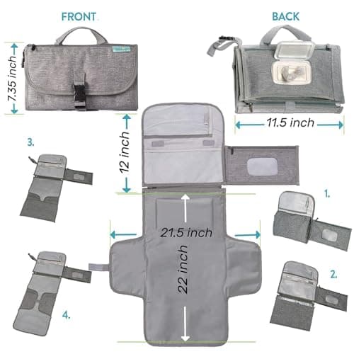 Snack Tray for Stroller Adapter Non-Slip Quick-Release Car Seat Organizer — view 2