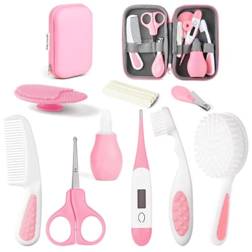 Flintronic14 in 1 Baby Healthcare and Grooming Kit, Newborn Baby Care Accessories with Hair Brush, Comb, Nail Clippers, for Newborn Boys Girls