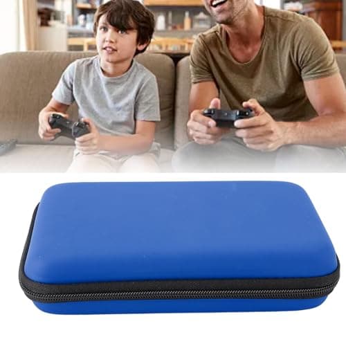 VBESTLIFE Protective Hard Shell Case for 3DS, for New 3DS XL, for New 2DS XL, Portable Travel Cover Pouch with 8 Game Card Slots & Inner Pocket (Blue) — view 4