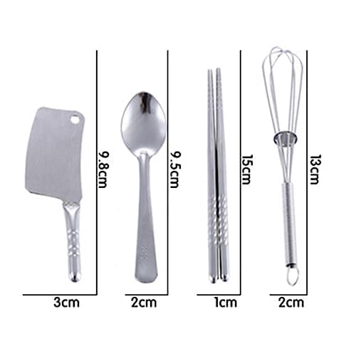25Pcs Pretend Kitchen Cookware Set Stainless Steel Kids Pots and Pans Playset With Cooking Utensils - Mini Play Kitchen Accessories for Toddlers - Christmas New Year Holiday Birthday Gifts — view 4
