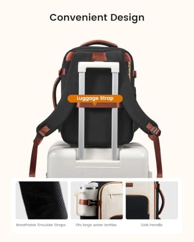 LOVEVOOK Ryanair Cabin Bag 40x30x20, Underseat Carry On Backpack — view 6