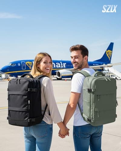 SZLX Vacuum Backpack Travel Bag with Pump,New Ryanair Cabin Size Bag 40x30x20 Backpack Wizz air,Ryanair Vacuum Cabin Bags 40x20x25 underseat Carry-ons Travel Backpack Cabin Size Women Men — view 2