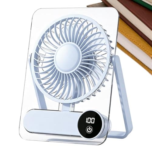Rechargeable Small Desk Fan, Quiet Portable Wireless Travel Cooler