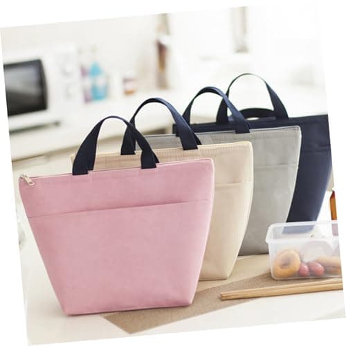 Alipis Navy Waterproof Insulated Lunch Bag with Handle Oxford Cloth — view 2