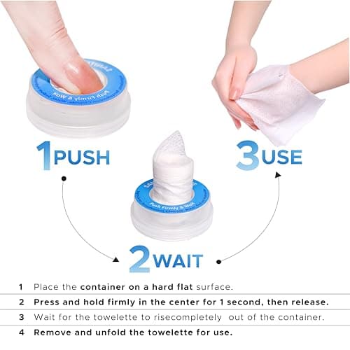 PushClean On the Go Sanitizing Hand Wipes 24 pack - Travel Size On the Go Wet Wipes, Purse Antibacterial wipes, Kills 99.99% of germs, Individually wrapped purse towelettes. Pocket size on the go. — view 6