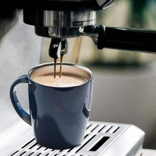 PARACITY Insulated Coffee Cup, Insulated Travel Mugs for Hot Drinks, Double Wall Vacuum Travel Mug with Handle, Coffee Mug Great for Hot and Cold Beverages 12.3oz/350ml Blue — view 6