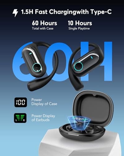 AI Translator Open‑Ear Headphones, Real‑Time 198‑Language Translation — view 4
