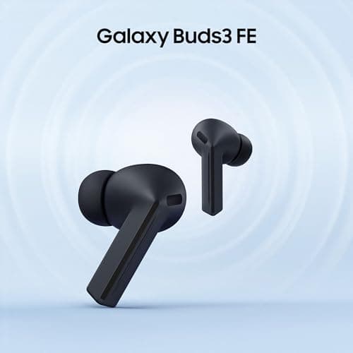 Samsung Galaxy Buds3 FE, Wireless Earbuds, Blade Design, Balanced Sound, 360 Audio, Active Noise Cancelling & Clear Call, Gemini AI Headphones, Black, 3 Year Extended Warranty (UK Version) — view 2