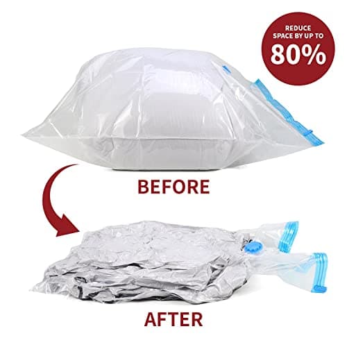 Vinsani Set of 3 Extra Large Jumbo Vacuum Storage Space Saving Bag Transparent Maximum Compression Mould Insect Water and Dust Proof Airtight Compressed Bags 73 X 130cm — view 3
