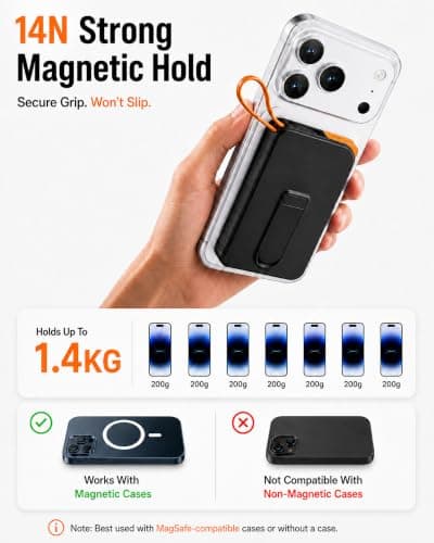 for MagSafe Power Bank iPhone 12-17, Portable Charger with USB-C Cable — view 3