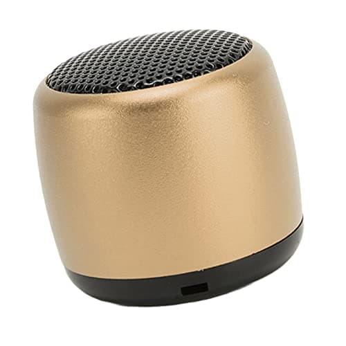 ZJchao Ewa A106 with Mini Bluetooth Speaker Heavy Subwoofer Wireless Portable Speaker for Phone Tablet PC USB Rechargeable Aluminum Alloy Design (Gold) — view 5