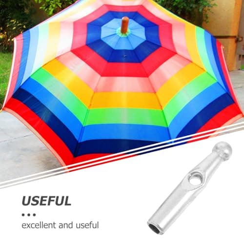 WRITWAA Folding Umbrella Tail Beads 10 Pack Plastic Umbrella Bone Covers Repair Kit with Needles and Thread for Foldable and Rain Umbrellas Replacement Accessories — view 3