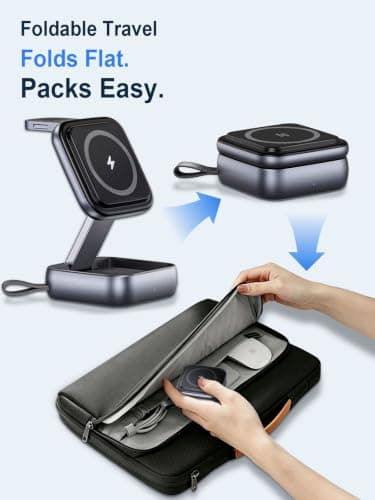 Wireless Charging Station for Apple Devices,Magnetic Travel Charger — view 4
