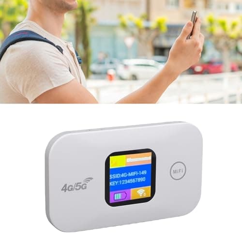 Changor 4G Portable WiFi Hotspot Ultra Compact with 300Mbps Network Speed for Travel Camping, ABS Material — view 3