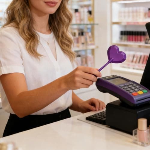 Credit Card Wand,3D Printed Magic Credit Card Wand - Star-Shaped Tap to Pay Contactless Payment Wand with Hidden Card Slot, Easy Checkout Accessory for Daily Errands Dining Travel (Red) — view 5
