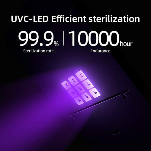 UV Steriliser Box Portable UV Sanitiser Wireless Charger Phone Cleaner Anti-Bacterial Disinfection Box for Masks, Keys Watch and Daily Accessories — view 2