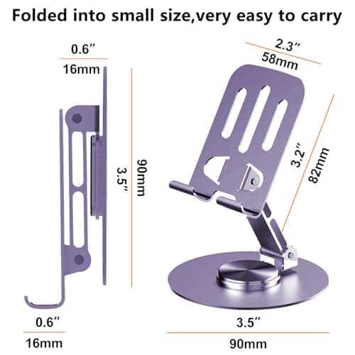 GOZOPO Foldable Phone Stand for iPhone 17 16,All Smartphones,Tablet 4-10" — view 2