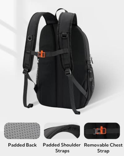 Waterfly 20L Hiking Backpack with Chest Strap, Small Rucksack for Men Women — view 6
