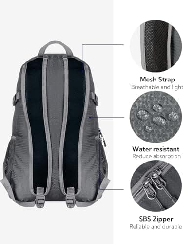 Waterfly Ultra Lightweight Foldable Backpack: 20L Packable Rucksack — view 5
