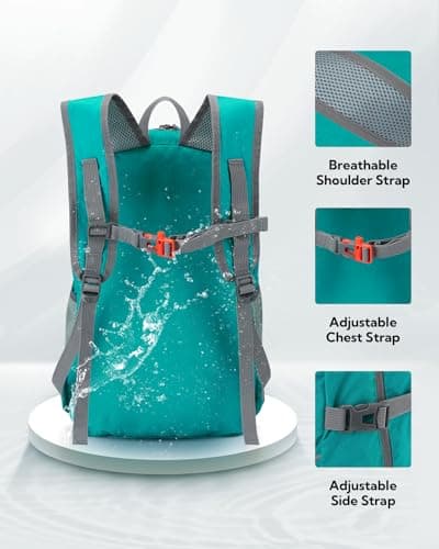 Waterfly Foldable Lightweight Hiking Backpack: 25L Packable Rucksack — view 4