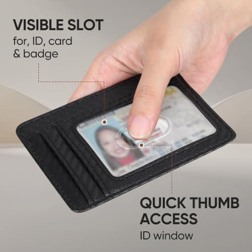 GRALEON Slim Minimalist RFID Blocking Front Pocket Wallet for Men & Women — view 4