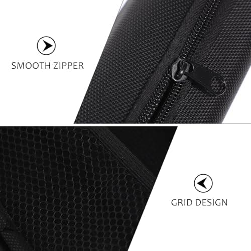 HAKIDZEL Portable Charger Storage Box and Hard Drive Organizer Case with Waterproof Eva Material and Zipper Closure, for Household and Vocation Use, Compact Protective Storage Black — view 3