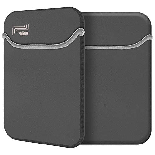 Vibe 10 inch Neoprene Case Sleeve, Compatible for Surface Go 10", iPad Air, iPad 2,3,4 9.7, Samsung Tab A7, Tablet Galaxy Tab E 9.6 & HUAWEI MediaPad Grey — view 3