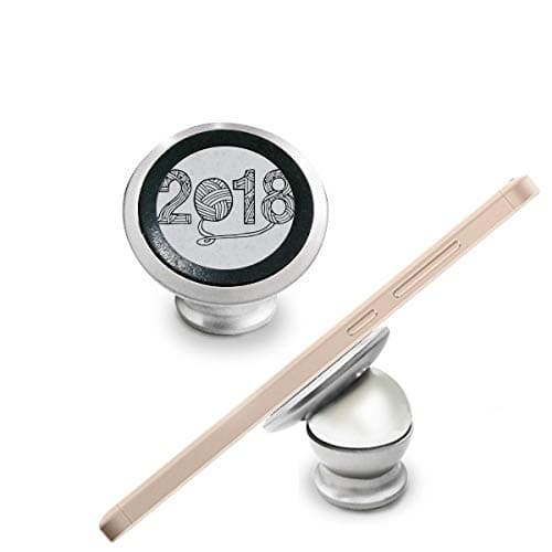 DIYthinker Wool Ball 2018 Happy New Year Magnetic Phone Mount Car Dashboard Holder Stand 360 Degree Rotation Gift